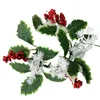 Anneaux de bougies pilier de fleurs décoratives 10 '', couronnes de bougies artificielles pour bougies chauffe-plat pour table de mariage, table à manger, café, ferme