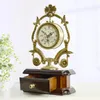 Relógios de mesa European Creative Digital Clock Alarme Estético Vintage Nixie Wall Design Modern Horloge Office Decoration 50zz