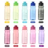 Canecas Transparente Bottle Water Bottle Portable Sport Cup para beber ferramentas de cozinha 650 ml para a ginástica escolar Gym menino menino z0420