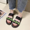 Slippers Summer Flats Platform Shoes Women String Bead Sandals Slingbacks 2023 Casual Flip Flops Slides Lady