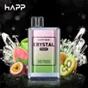 HAPP Bar Crystal Vape 6000 6k Puffs Dispositivo scatola usa e getta 7k 9k 10k Puff E Sigarette 2% 3% Ejuice Vaper Vapes Einweg E Papieros Mesh Coil Desechables vapers eu warehouse