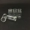 1 ml injektionsflaskor klart glas som önskar injektionsflaska med plastplugg mini glasflaska tomma provburkar små 22x11mm (höjdxdia) söta hantverk önskan flaskor mhia