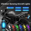 FPV RC DRONE LED FLASH LED Position Trådlöst ljus för RC Fix Wing Aircraft Aircraft Airplane Helicopter DIY Parts USB laddningskablar