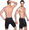 Caleçon 3 Pack Long Leg Hommes Boxer Shorts Briefs Coton Multipack Open Fly Pouch Sport Sous-Vêtements Culottes Hommes 230420