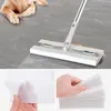 Hand Push Sweepers 50Pcs 30x40cm Dusting Cloths Disposable Microfibre Electrostatic Floor Dry Duster Mop Pads Cloth Refills 230421