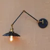 Wandleuchte mit langem Schwenkarm, Edison, Retro-Vintage-Loft-Stil, industrielle Wandleuchte, Applikationen, Lichter