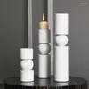 Candle Holders Decorative Wedding Holder Decor For Table White Black Aromatic Container Portavelas Decoration AB50ZT