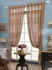 Cortinas de cortina para sala de jantar quarto quarto personalizado estilo chinês jacquard decoração de janela de porta simples e moderna