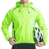 Vestes de cyclisme Santic hommes vestes de cyclisme à manches longues résistant à l'eau manteau réfléchissant Anti-UV vélo à capuche coupe-vent vêtements d'équitation 231120