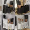 1pc Chopsticks Cage With Knife Holder, Wall-mounted Utensils Draining Shelf, Chopsticks Holder, Tableware Storage Box For Sink Countertop, Home Kitchen Supplies