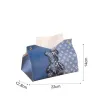 Fashion Leather tissue box type dispenser Paper Drawer Living Room Creative Tissue Cover Paper Bag Car Mounted Coffee Table Paper Drawer