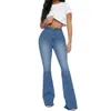Jeans pour femmes Automne Taille haute Boot Cut Jeans pour femmes Mode Stretch Skinny Denim Pantalon évasé Casual Slim Femme Pantalon S-2XL 231121