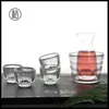 Höftkolvar japansk stil retro kolv glas handgjorda hem runda konst hushållen flasque alcool bordsmaterial