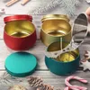 Bougeoirs Conteneurs de 4 oz 8 oz avec des pots de couvercle pour la fabrication de boîtes de bricolage en étain de fournitures de fête en vrac