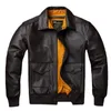 Mens Leather Faux Men Jacket Real Cowhide A2 Pilot Air Force Flight Jackets Jaqueta Couro Masculina 231120