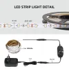 16,4 stóp 5M LED LED LIDZA 600LEDS 2835 DIMMABLE TAPE Light z zasilaczem do domu w kuchni pod szafką sypialnia światło dzienne