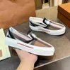 Men's and women's casual shoes retro plaid cotton sneakers canvas gabardine casual shoes low-cut sneakers designer leather striped pattern sneakers with box.