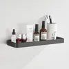 Bathroom Shelves Black/White Bathroom Shelf Bath Shower Shelf Glass Shelf Bathroom Corner shelf 25-50CM Aluminum Kitchen Storage Rack 230421