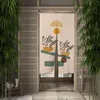 カーテン日本のドア3Dプリントパーティションキッチン戸口リネン装飾ドレープリビングルームブラックアウトのためのカーテン