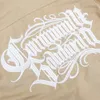 Casual shirts voor heren American Street Letter Borduurwerk shirt shirt Summer Hiphop Tattoo Rapel HalfSleeved Chicano Top Clothing 230420