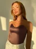 Beyouare Sexy Women Tube Tops Solid Sleep Slim Curny Corset Przycięty 2022 Summer Casual Elegancka kamizelka bez ramiączek P230421