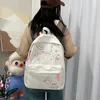 Schultaschen Koreanische Stickerei Teenager Rucksack Für Mädchen Rucksack Zurück Tasche Schoolcot Mode Rucksäcke Schultasche Frauen Mochila Leinwand