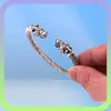 VB300029 Antique Silver Viking Bear Bracelet Two Headed Bear Men Bangles Wristband Fashion Jewelry6587852