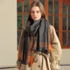 DEQING SIYUE BORDER KONTRAST PLAID PRINT SACL RACH Women's Scarf