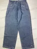 Jeans masculinos femininos FUBU Jeans Calças Y2K Hip Hop Carta Gráficos Azul Vintage Baggy Jeans Homens Mulheres Nova Harajuku Gótico Cintura Alta Calças Largas T231121