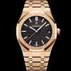 Automatiska mekaniska klockor Audemar Pigue Watch Royal Oak Swiss Made 15500or OO.1220or.0118K Rose Gold WN-GPP6