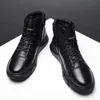 Stövlar Autumn High Top Work Shoes for Men Platform Ankle Boots Fashion Quality Boots Outdoor Boasties Zapatos de Hombre 231120