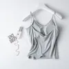 دبابات Camisoles بنيت في حمالة صدرية Camisoles Women Casual Spaghetti Straps BACED PATDED TOPS TOPS SOPLESS SPOLESS