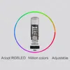 テーブルクロックジャムデジタルMewah Tabung Cahaya Waktu Meja RGB Kreatif LED DESKTOP DIAM IDE HADIAH DEKORASI RUMAH