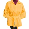 Damen-Trenchcoats, Wet-Look, PVC-Windjacke, Reißverschluss vorne, Damen-Umlegekragen, lange Ärmel mit Gürtel, Mantel, Sexy Club, High Street, 7XL