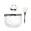 Party Supplies Women Cosplay French Maid Costume Props White Apron Feather Duster pannband Halloween Masquerade Fancy Uniform Accessories