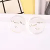 Gift Wrap 100Pcs Round Transparent Design Happy Year Seal Stickers DIY Deco Sticker Label Stationery Supplies