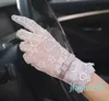 Five Finger Gloves Summer Thin Lace Flower Sunscreen Touch Screen Female Outdoor Cycling Driving Gants