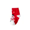 Kids Socks 5pcs Students Baby Sock In The Tube Children's Sock Autumn Winter Children's Socks Boys Girls Cartoon Red Christmas Socks 231121