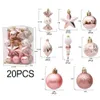 Décorations de Noël 2029 Boule rose Décoration d'arbre décoratif pour vacances Pendentif de fête de mariage DIY 231120