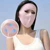 Bandanas Sunscreen Face Mask Lightweight And Breathable Silk Eye Corner Covered Full