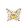 Pinos broches pd broche novo estilo zircão de borboleta shinestone highgrade broruach cores de atacado jóias fofas z0421