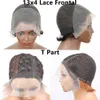 Hår peruker korta bob peruk pixie klippt rakt mänskliga hår peruker t del 13x4 spets frontal för kvinnor belyser 231122