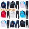 2023 Half Pull Langarm-Jacke Napoli 22 23 24 Fußball-Trainingsanzüge Jacke Kinderset SSC Neapel AE7 Jacke Zug Tuta Chandal Jogging