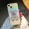 Bling Phone Case Cute Bear Diamond Cover Case na iPhone'a 14 13 12 11 Pro Max Plus Cute Women Glitter Soft TPU Silikon