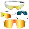 Polarized Sports Sunglasses Men Women Cycling Glasses with 4 Interchangeable Lenses UV Eye Protection Sunglasses, 05