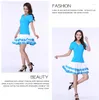 Gym Clothing Latin Dance Skirt For Woman Ballroom Tango Costume White Rumba Samba Women Training Dress Performance Wears