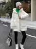 Frauen Trenchcoats Winter Puffer Jacke Frauen Manteau Femme Hiver Koreanische Dicke Warme Mit Kapuze Parkas Weibliche Große Tasche Lose Übergroße unten