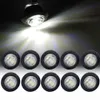 10pcs redonda LED LED Clearnce Frente traseira marcador lateral Indicadores leves para caminhão Trailer de ônibus de carro Van Tailllight Brake Stop lâmpada