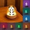 Gece Işıkları USB Şarj Edilebilir Sevimli Panda Işık Çocuk RGB Renk Değişken Led Atmosfer Yatak Odası Bebek Çocuk Hediyesi