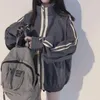 Kvinnors jackor kvinnor minimalistiska harjujuku street bf stil mode par vår casual lapptäcke vintage estetiska college sportiga rockar
